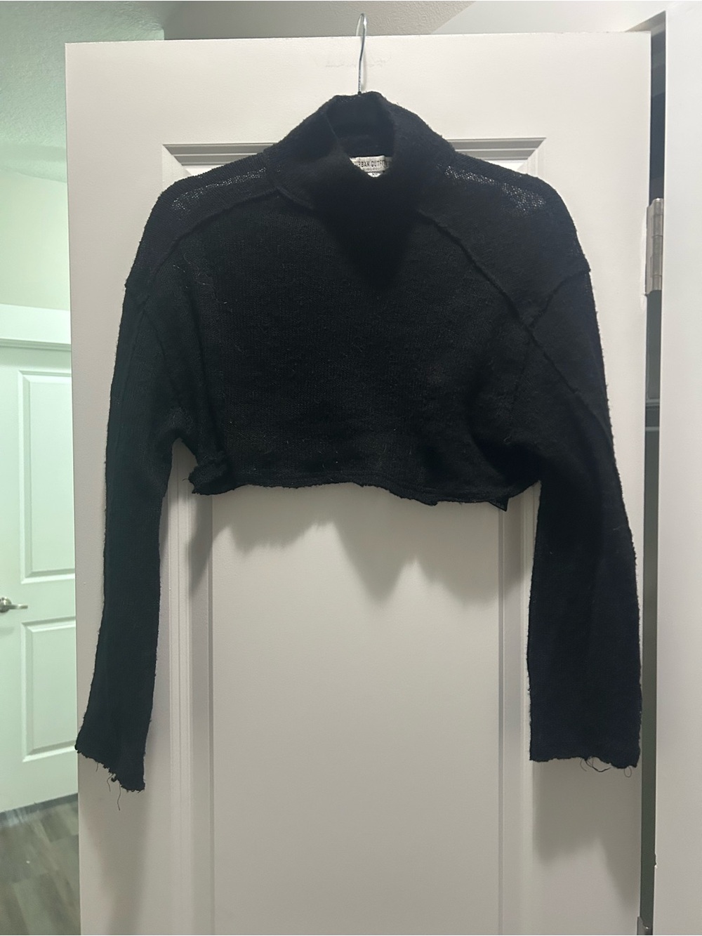 Urban Outfitters Black Knit Cropped Sweater